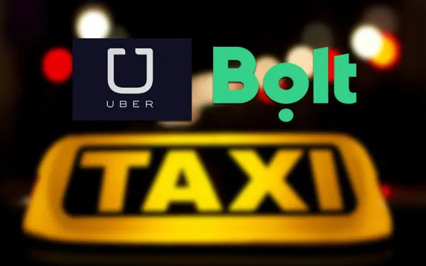 bolt and uber e hailing services